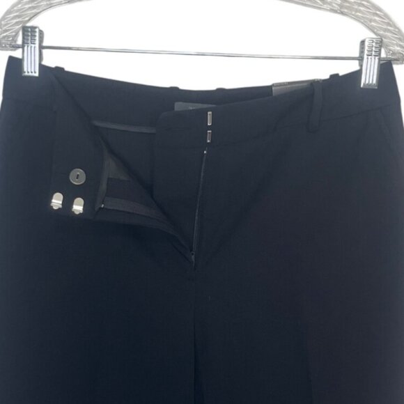 Worthington Womens High-Rise Trousers 6P Short Black Polyester Spandex Blend Wri - Picture 5 of 9